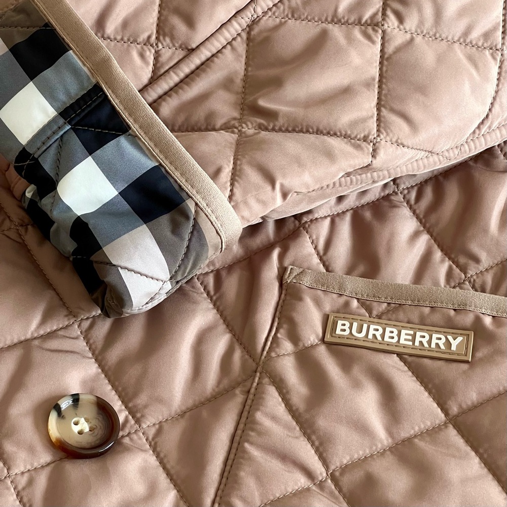 Burberry Diamond Quilted Coat in Camel - Picture 7 of 10